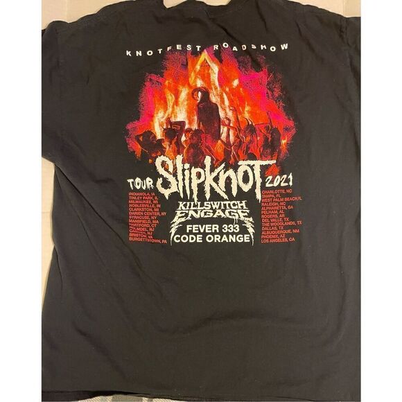 ‘21 SLIPKNOT TOUR Tshirt Double Sided  XL Tee - Picture 7 of 7